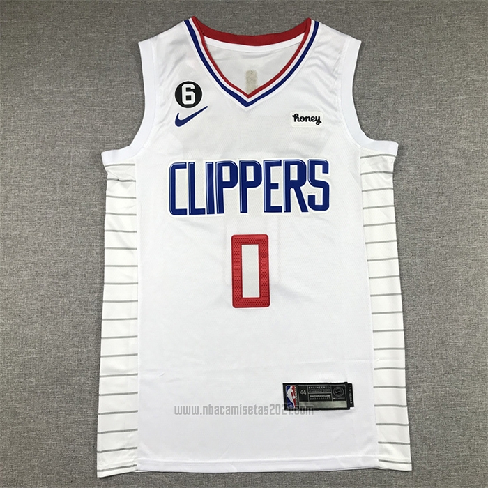 Camiseta Los Angeles Clippers Russell Westbrook #0 Association 2022-23 Blanco